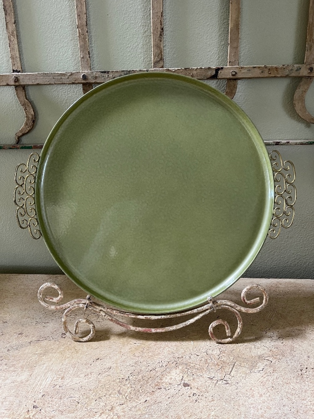 Vintage Kyes Moire Glaze Tray